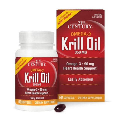 21st Century, Krill Oil, 350 mg, 60 Softgels