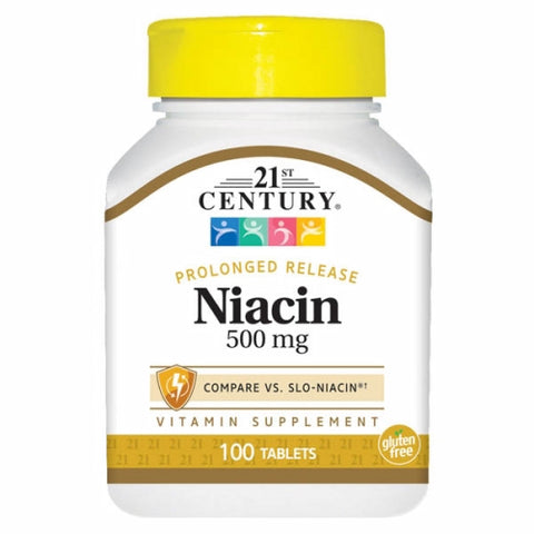 21st Century, Niacin, 500mg, 100 Tabs