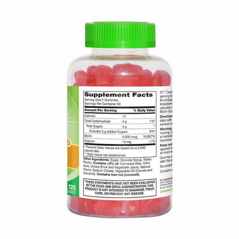 21st Century, Vitajoy Biotin, 5000Mcg, 120 Veg Caps