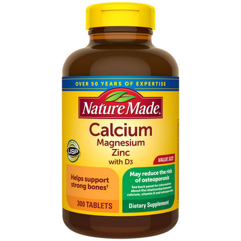 Nature Made, Calcium - Magnesium & Zinc, 300 Tabs