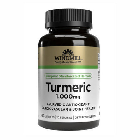 Windmill Health, Turmeric Curcumin, 1000 mg, 60 Count