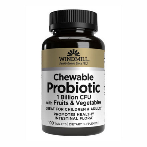 Windmill Health, Probiotic Chewable, 100 Tabs