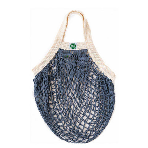 Eco Bags, Organic Mini String Bags, Handle Storm Blue 1 Bag