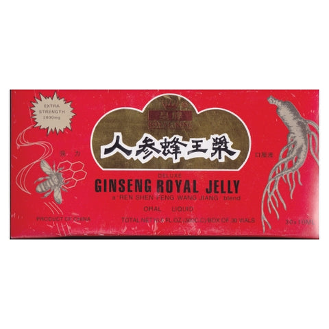 Ginseng Products, Ginseng And Royal Jelly In A Honey Base, 30 Vials