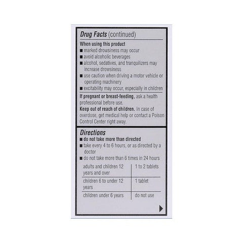 Major Pharmaceuticals, Banophen Diphenhydramine Hci, 25 Mg, 100 Tabs Major Pharmaceuticals