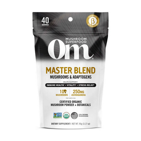 Om Mushrooms, Organic Mushroom Superfood Powder Master Blend, 3.17 Oz