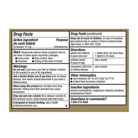 Ohm, Allergy Relief Loratadine, 10 mg, 365 Count Ohm
