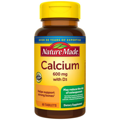 Nature Made, Calcium Vitamin D, 600 mg, 60 Tabs