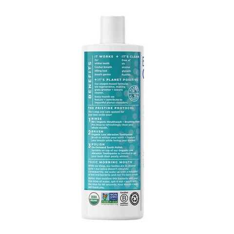 Essential Oxygen, BR Organic Mouthwash Brushing Rinse Peppermint, 16 Oz Essential Oxygen