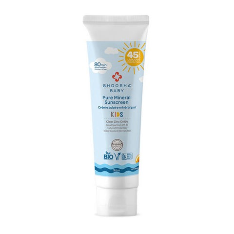 Shoosha, Mineral Sunscreen SPF 45 Kids, 3 Oz