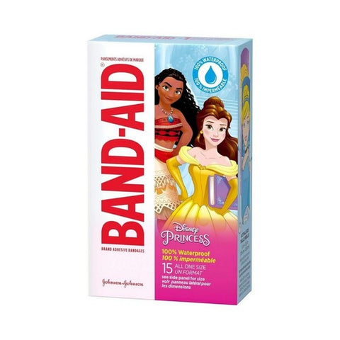 Band-Aid, Disney Princess Waterproof Bandages, Count of 15 Band-Aid
