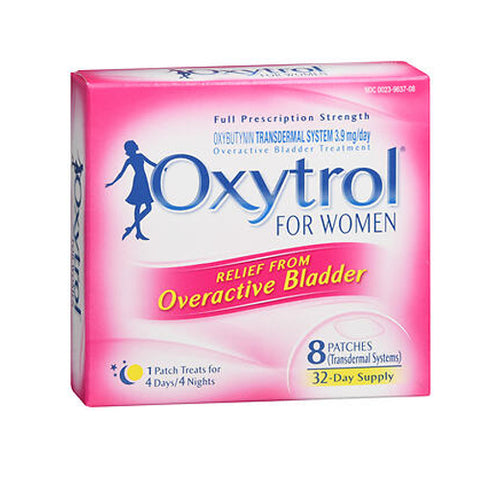 Aquadeks, Women Overactive Bladder Treatment Patches, 8 Count