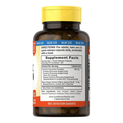 Sundance, Turmeric Curcumin Complex, 120 Caps