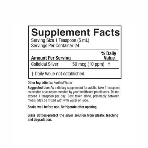 Nature's Answer, Colloidal Silver, 50 Mcg, 4 Oz Nature's Answer