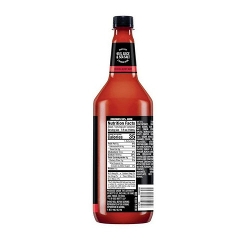 Mr & Mrs T, Original Bloody Mary Mix, Case of 6 X 33.8 Oz