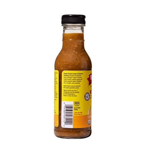 Bragg, Organic Ginger And Sesame Dressing, 12 Oz(Case Of 6) Bragg