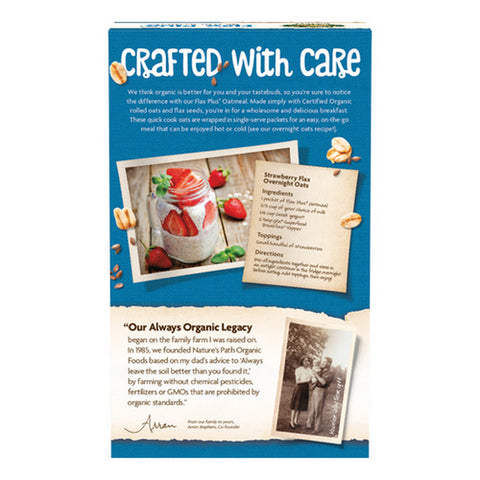 Natures Path, Organic Flax Plus Instant Oatmeal, 14 Oz(Case Of 6)