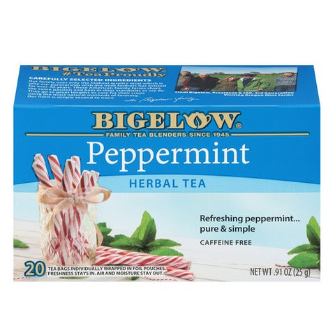 Bigelow, Peppermint Herbal Tea, 0.91 Oz(Case Of 6)