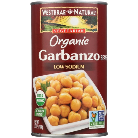 Westbrae, Bean Garbanzo Org, Case of 12 X 25 Oz