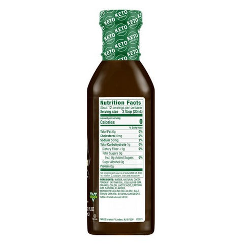 Walden Farms, Chocolate Syrup, 12 Oz(Case Of 6)