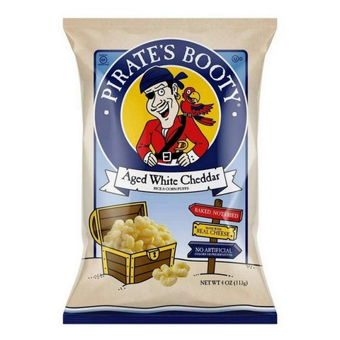 Pirate's Booty, Aged White Cheddar, 4 Oz(Case Of 12)