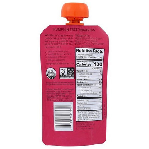Peter Rabbit, Raspb Erry Banana & Blueberry Puree, 4 Oz(Case Of 10)