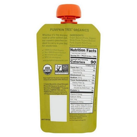 Peter Rabbit, Kale Broccoli & Mango Puree, 4.4 Oz(Case Of 10)