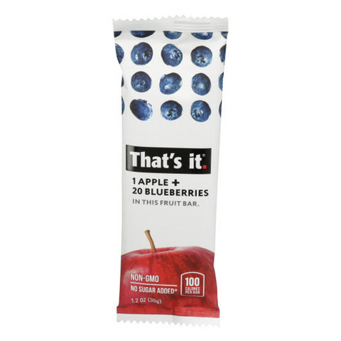 That's It, Apple & Blueberry Fruit Bar, 1.2 Oz