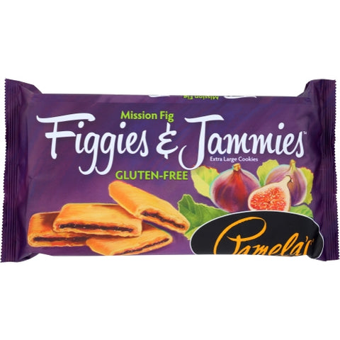 Pamela's Products, Figgies And Jammies Extra Large Cookies Gluten Free Mission Fig, 9 Oz(Case Of 6)
