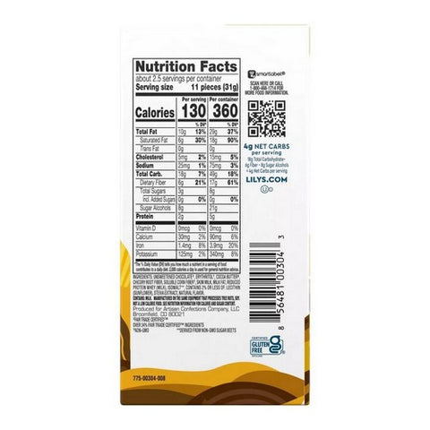 Lily's, Creamy Milk Chocolate Bar With Stevia, 3 Oz