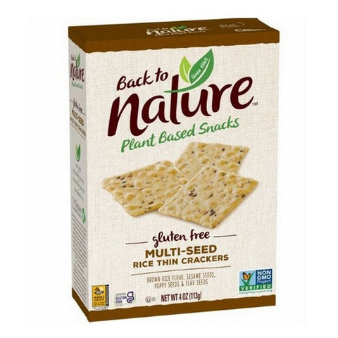 Back to Nature, Multi Seed Gluten Free Thin Rice Crackers, 4 Oz(Case Of 12)