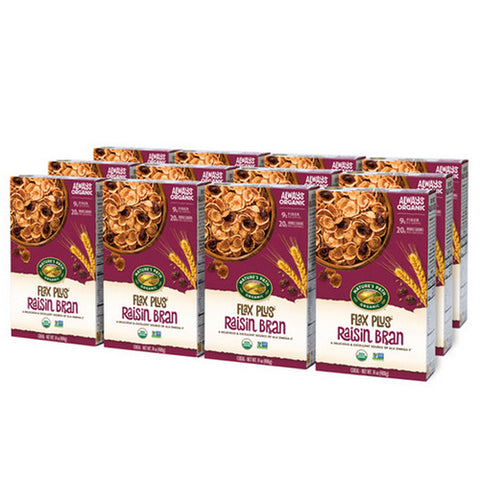 Natures Path, Organic Flax Plus Raisin Bran, 14 Oz(Case Of 12)