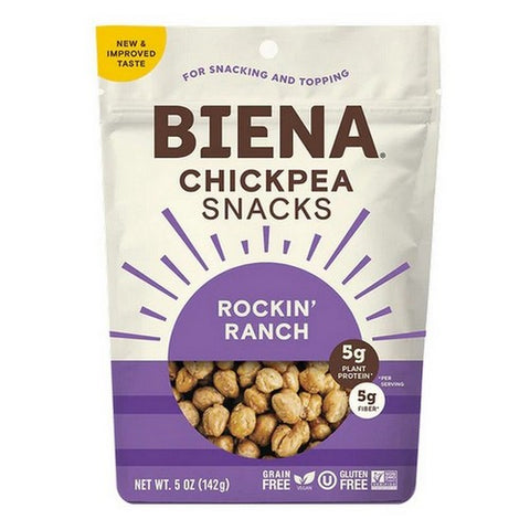 Biena, Chickpea Snacks  Rockin' Ranch, 5 Oz(Case Of 8)