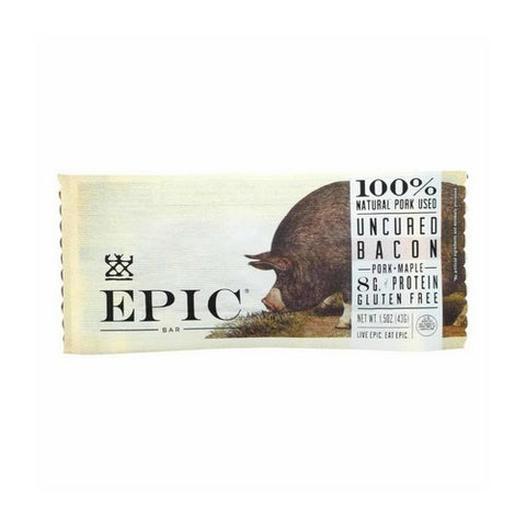 Epic Dental, Bar  Pork  Maple  Uncured Bacon, 1.5 Oz(Case Of 12)