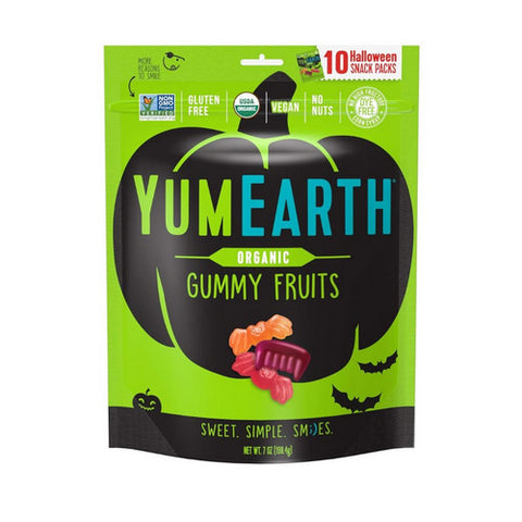 YumEarth, Gummy Fruit Halloween, 7 Oz(Case Of 18)