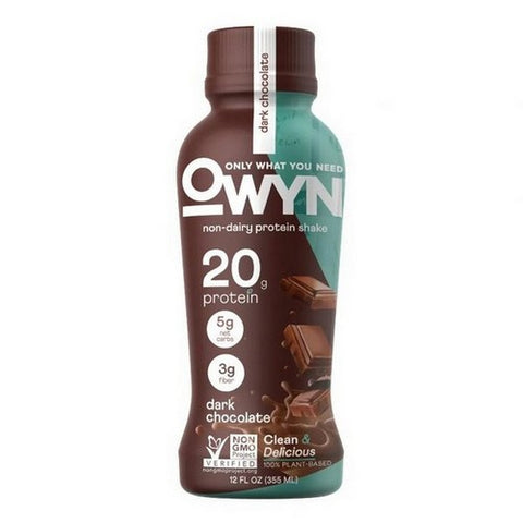 Owyn, Plant Based  Dark Chocolate  Protein, 12 Oz(Case Of 12)