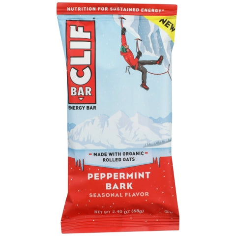 Clif Bar, Bar Peppermint Bark, 2.4 Oz(Case Of 12)