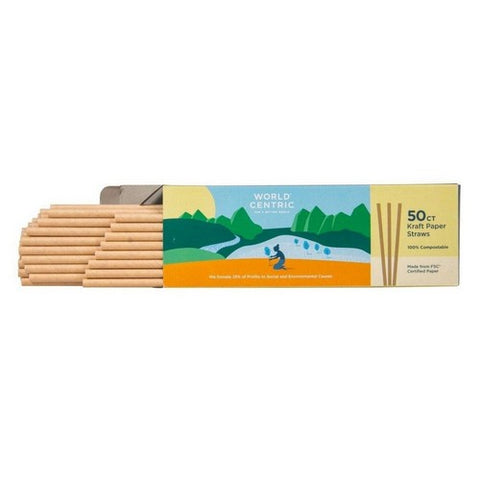 World Centric, Straw Cmpostbl Paper, 50 Count(Case Of 24)