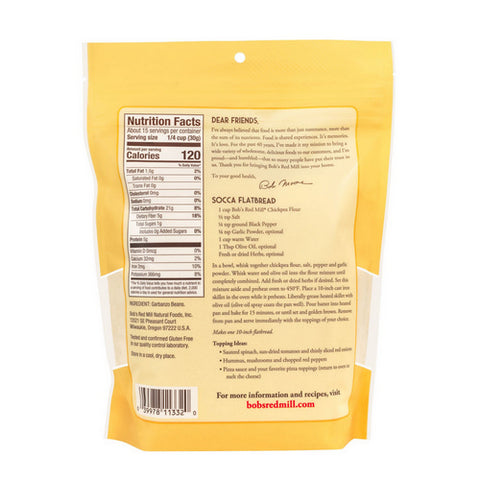 Bobs Red Mill, Chickpea Flour, 16 Oz(Case Of 4)
