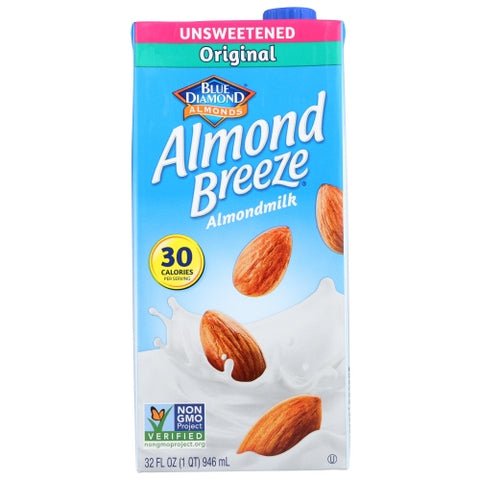 Bev Almond Brze Orgnl Unswtn Case of 12 X 32 Oz by Blue Diamond