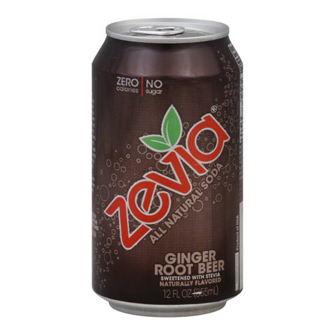 Soda Ginger Root Beer Case of 4 X 72 Oz by Zevia