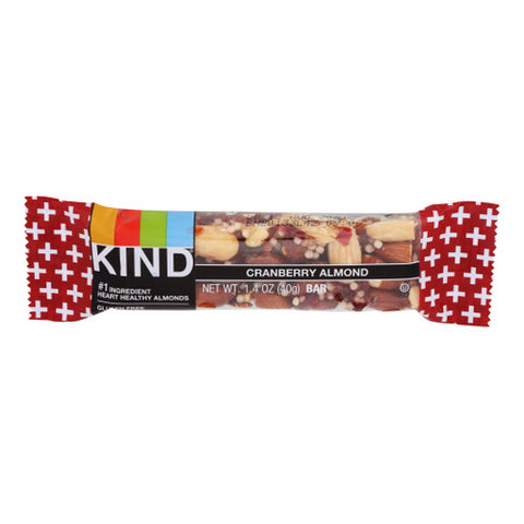 Kind Fruit & Nut Bars, Bar  Cranberry And Almond, 1.4 Oz(Case Of 12)