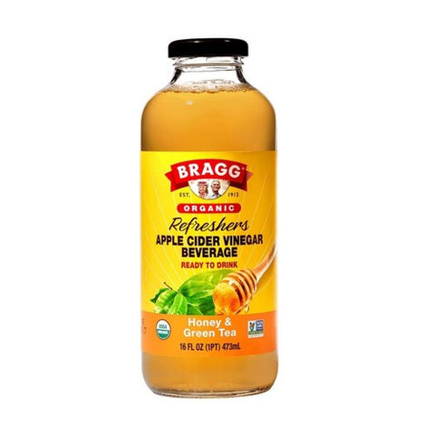 Bragg, Bev Apple Cider Vngr&Hny, 16 Oz(Case Of 12) Bragg