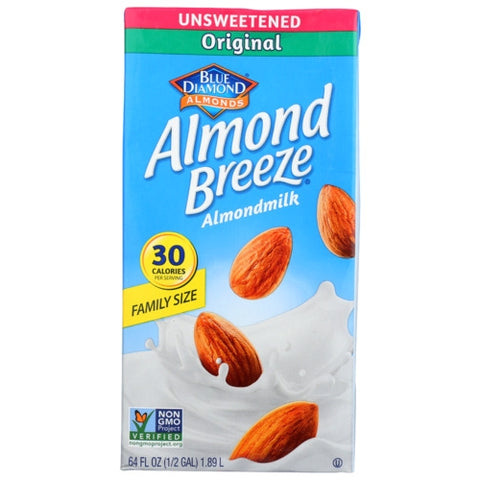 Bev Almond Brze Orgnl Unswt Case of 8 X 64 Oz by Blue Diamond