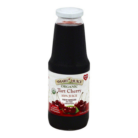 Organic Juice Tart Cherry Case of 6 X 33.8 Oz by Smart Juice