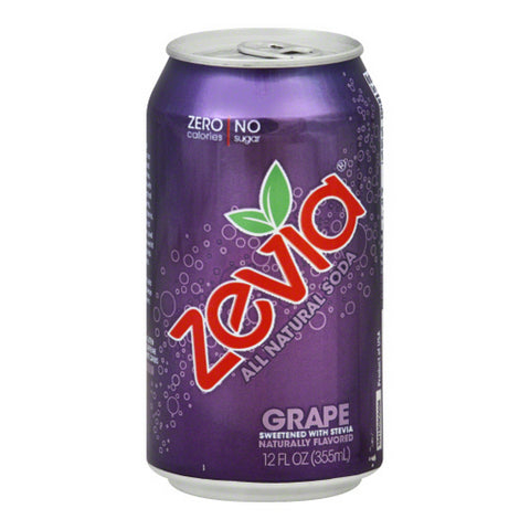 Soda Grape Soda Case of 4 X 72 Oz by Zevia