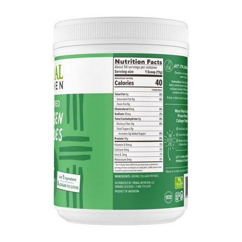 Primal Kitchen, Collagen Peptides Unflavored, 19.4 Oz