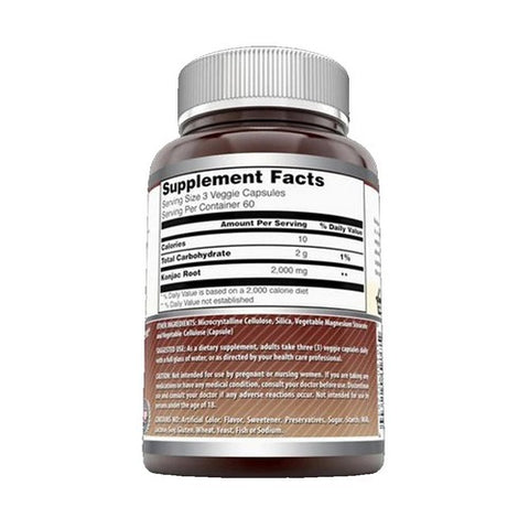 Amazing Nutrition, Amazing Formulas Konjac Root, 2000 mg, 180 Veg Caps