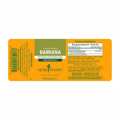 Herb Pharm, Damiana, 1 Oz