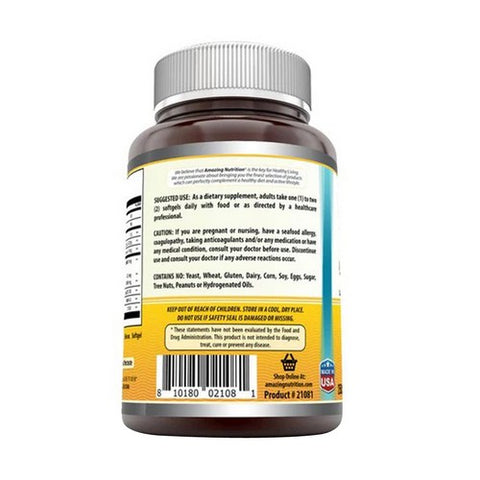 Amazing Nutrition, Amazing Omega Norwegian Cod Liver Oil Orange, 1000 mg, 250 Softgels